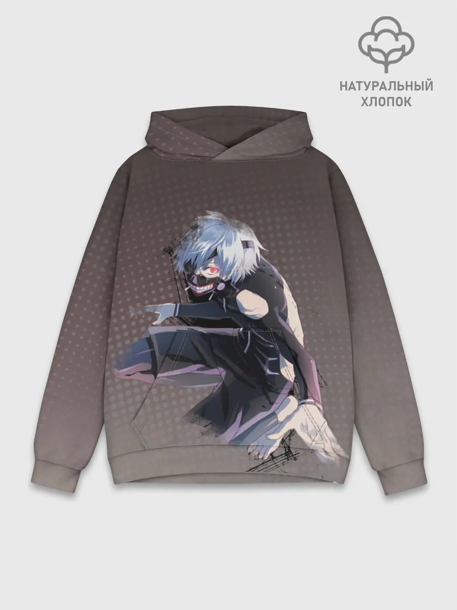 Худи мужской база хлопок / Токийский гуль
