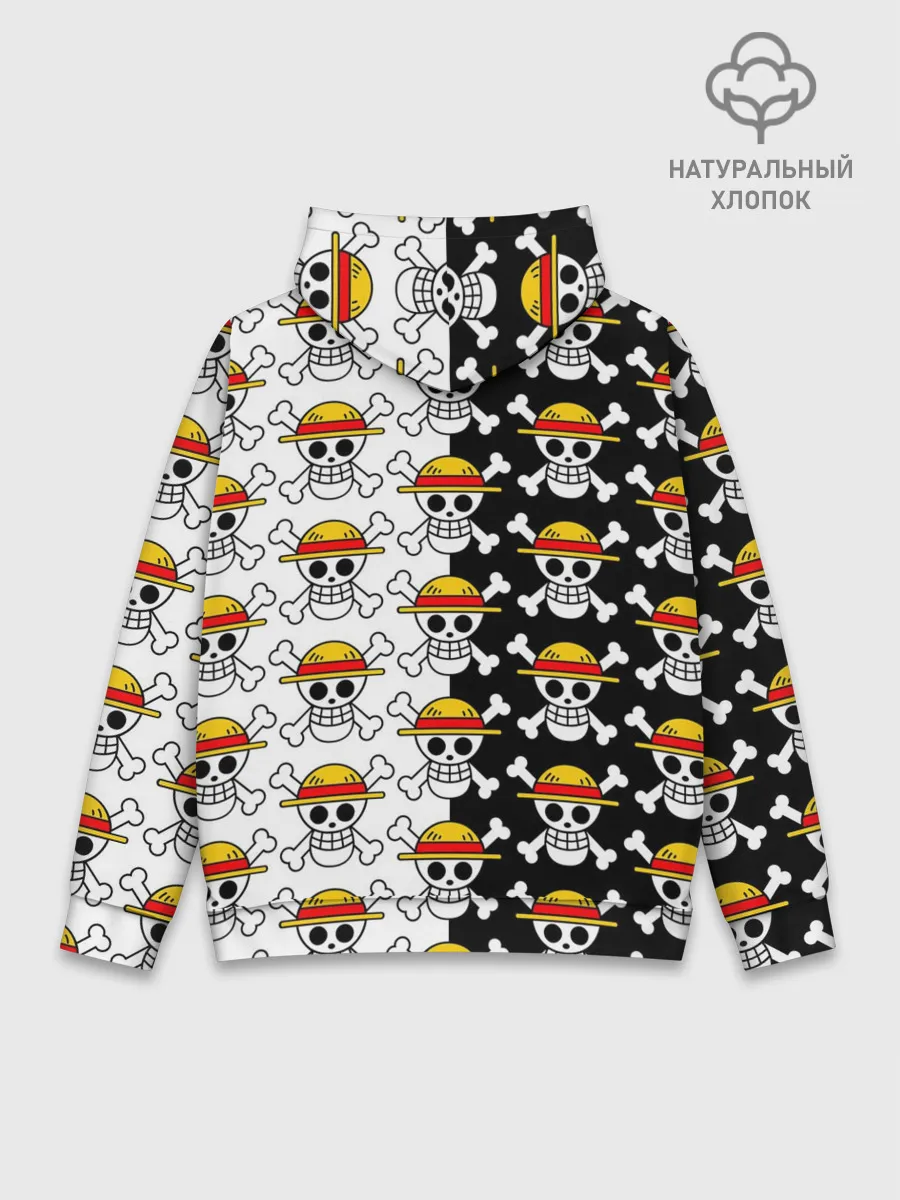 Худи мужской база хлопок / ONE PIECE / ВАН ПИС / УЗОР