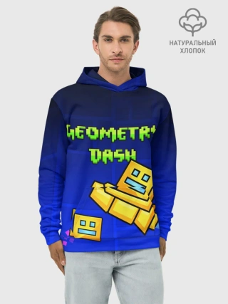 Худи мужской база хлопок / GEOMETRY DASH / ГЕОМЕТРИ ДАШ