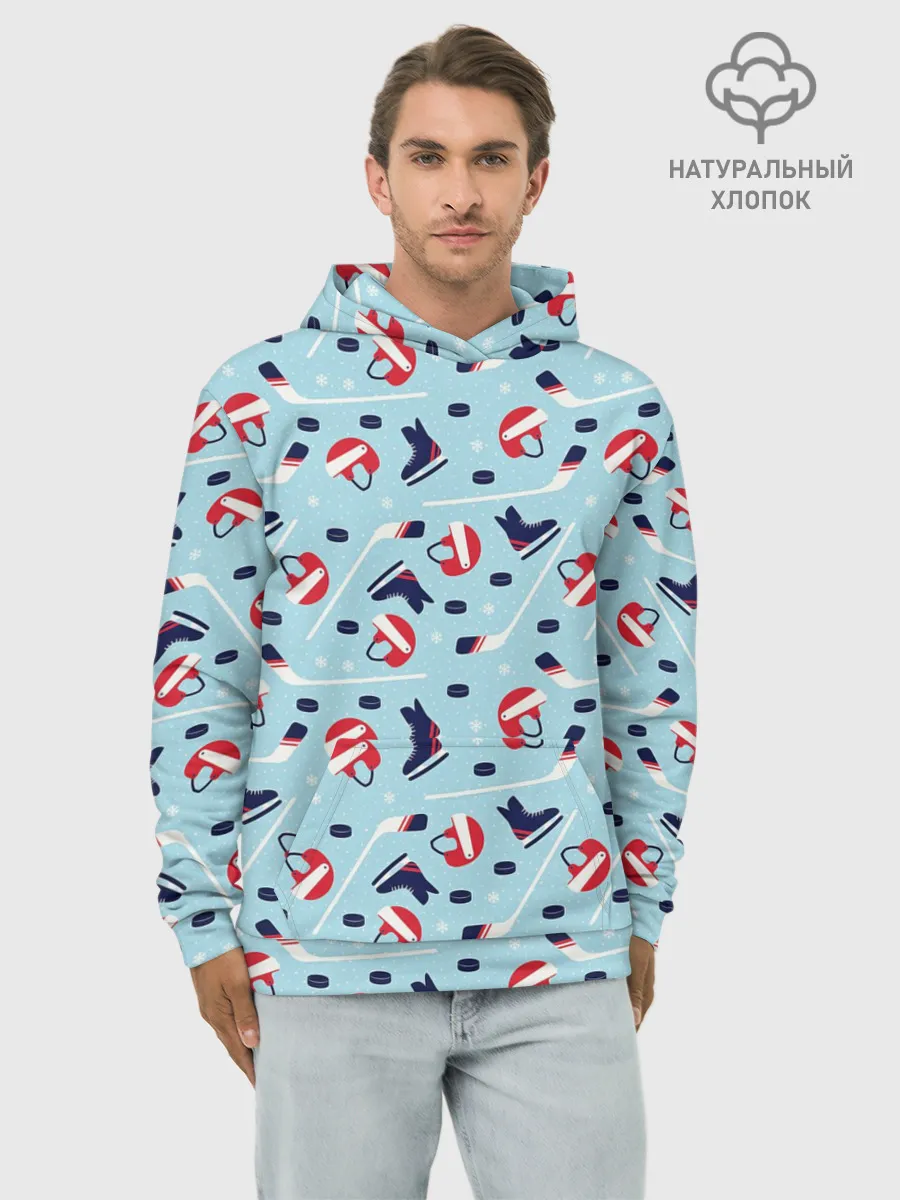 Худи мужской база хлопок / Hockey Pattern