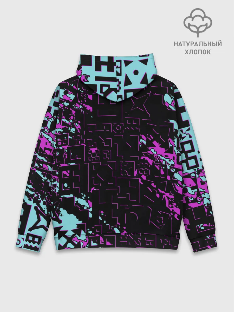 Худи мужской база хлопок / Geometry Dash