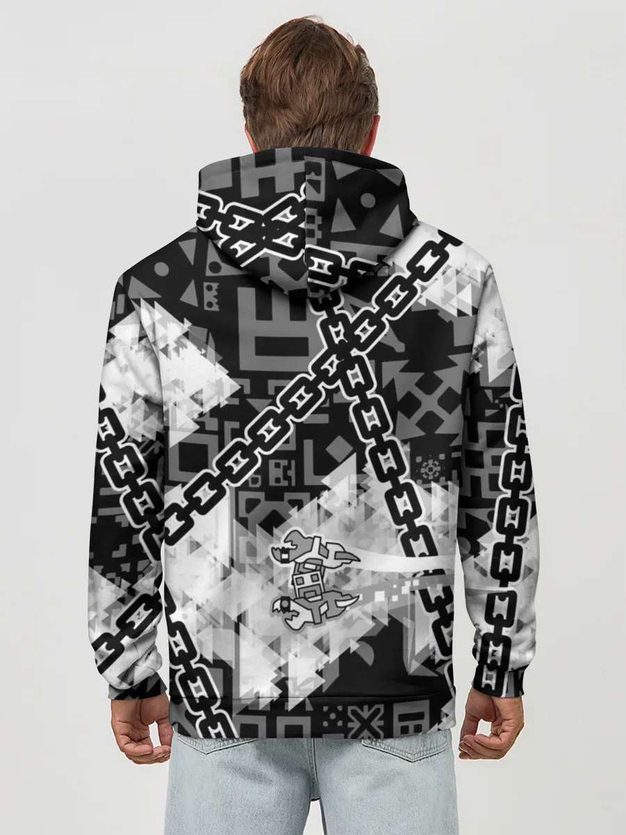 Худи мужской база хлопок / Geometry Dash