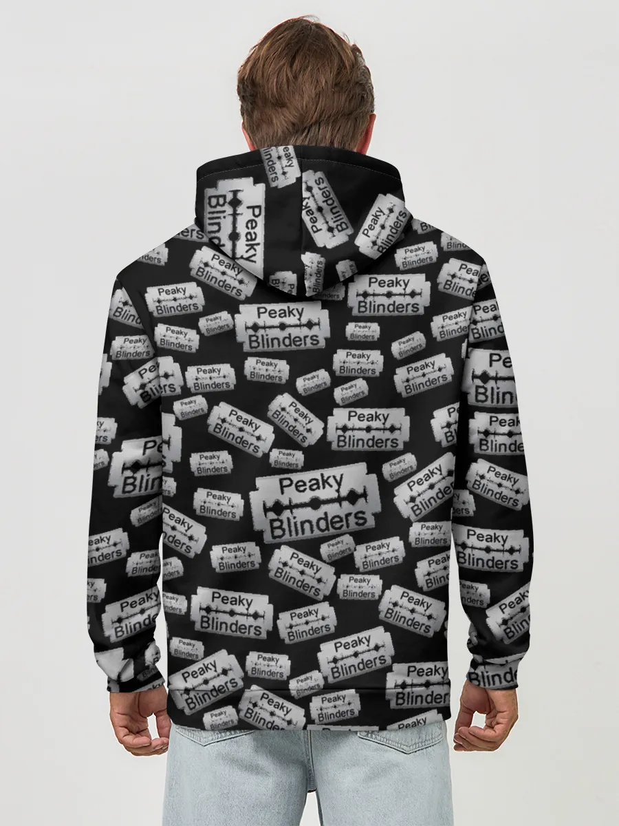 Худи мужской база хлопок / Peaky Blinders Лезвие Паттерн
