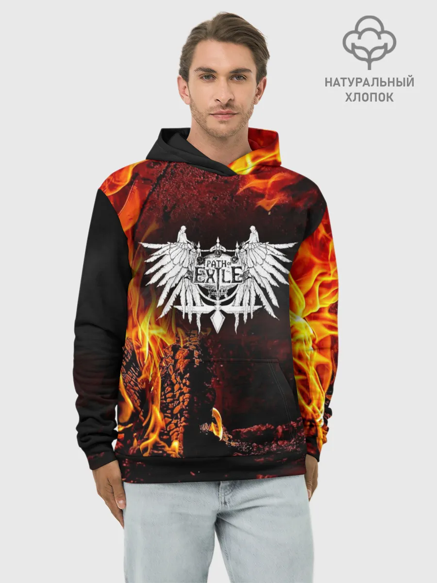 Худи мужской база хлопок / Path of Exile $$$
