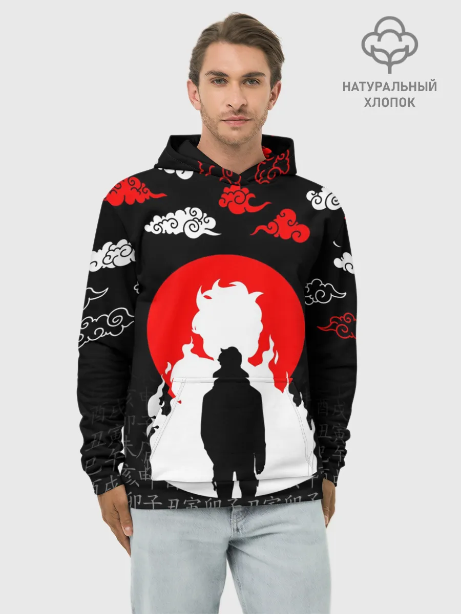 Худи мужской база хлопок / СОН ДЖИН ВУ / SOLO LEVELING