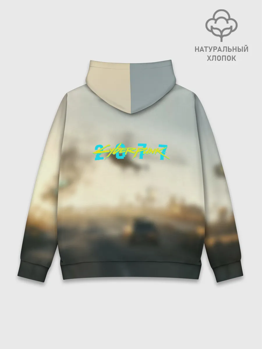 Худи мужской база хлопок / CYBERPUNK 2077 | КИБЕРПАНК