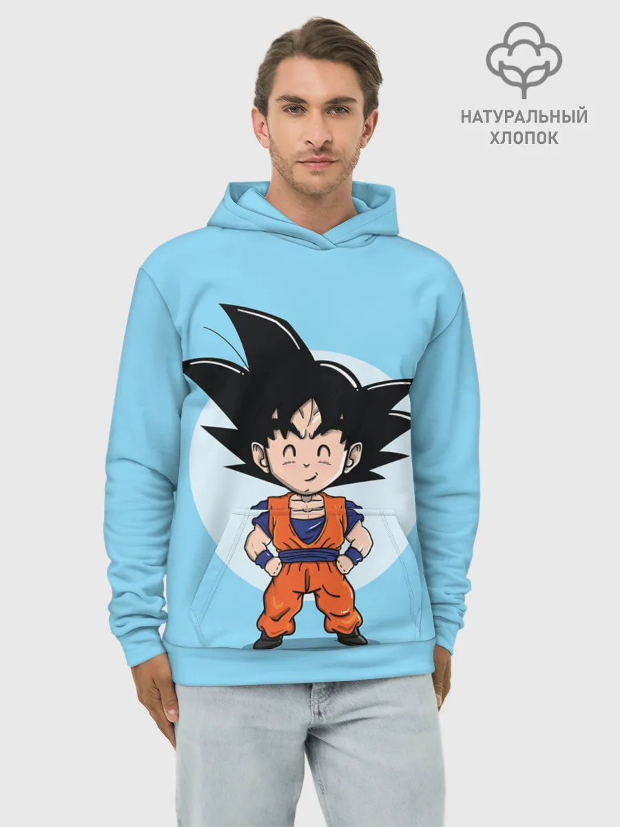 Худи мужской база хлопок / Sweet Goku