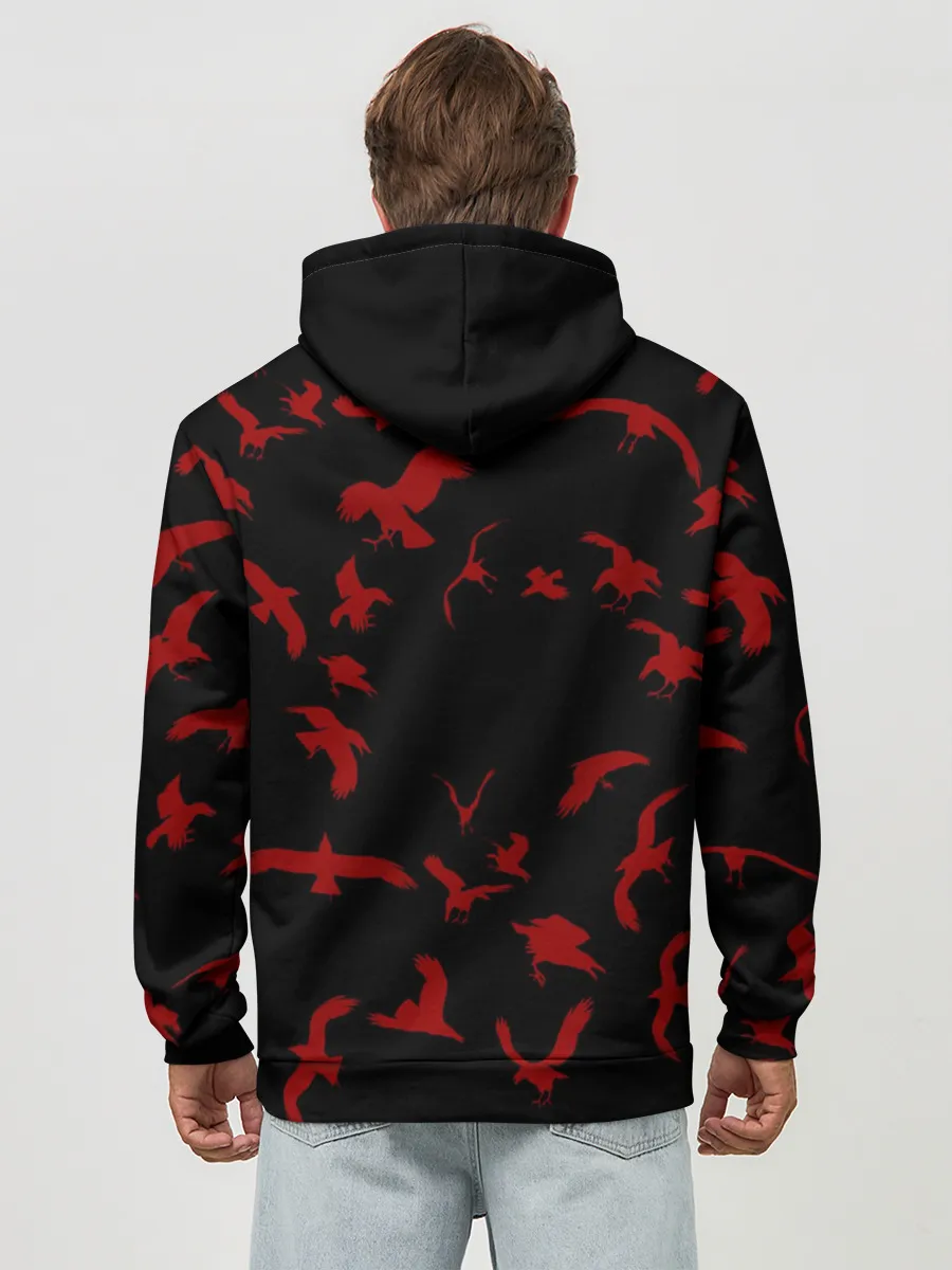 Худи мужской база хлопок / Итачи Вороны Аниме