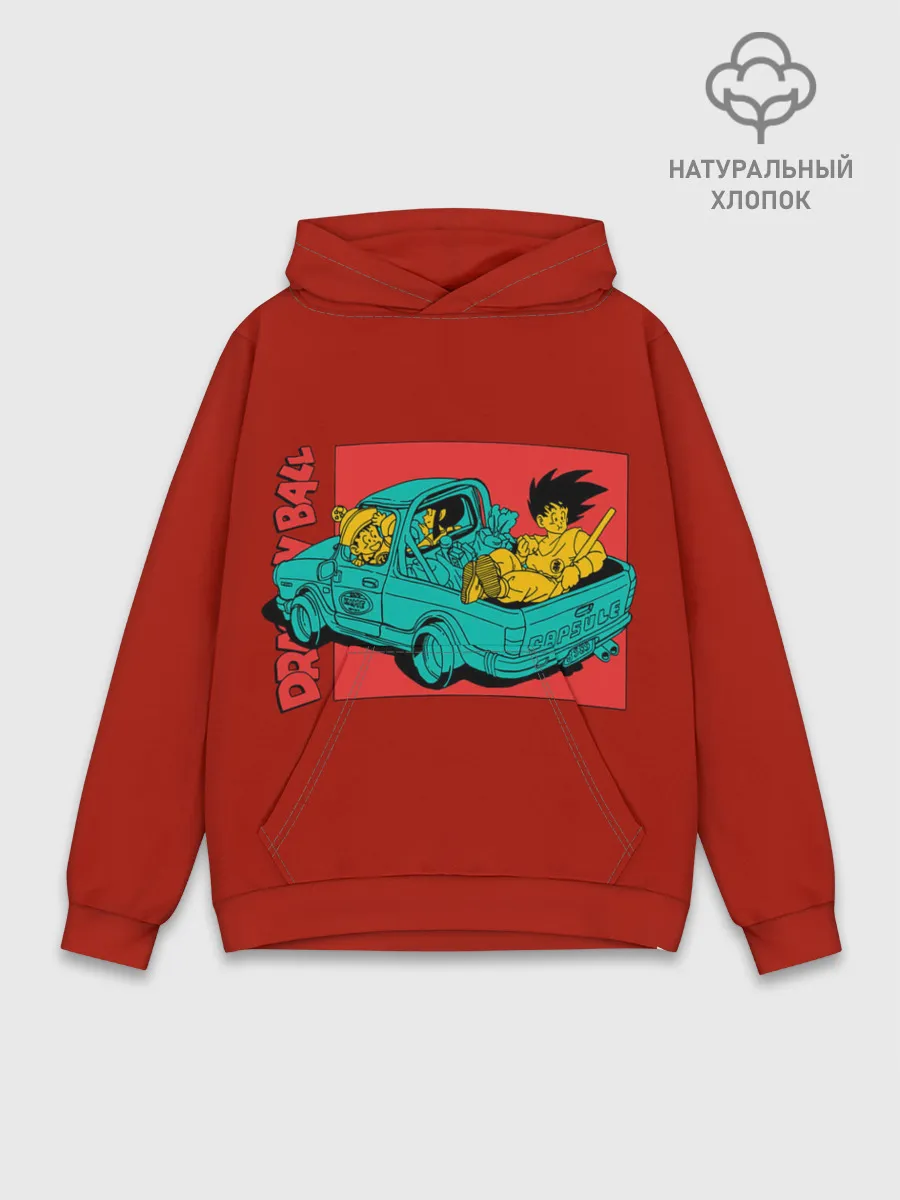 Худи мужской база хлопок / Old Dragon Ball