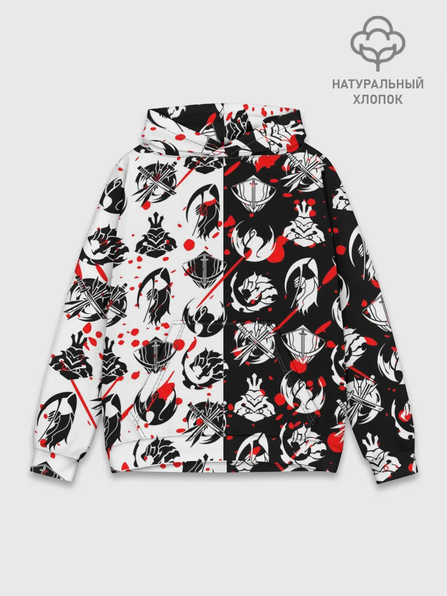 Худи мужской база хлопок / SOLO LEVELING / ГИЛЬДИИ