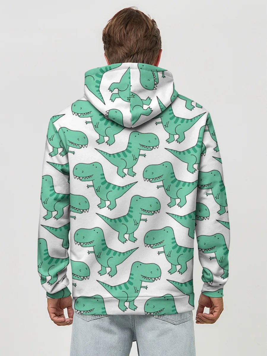 Худи мужской база хлопок / Динозавры