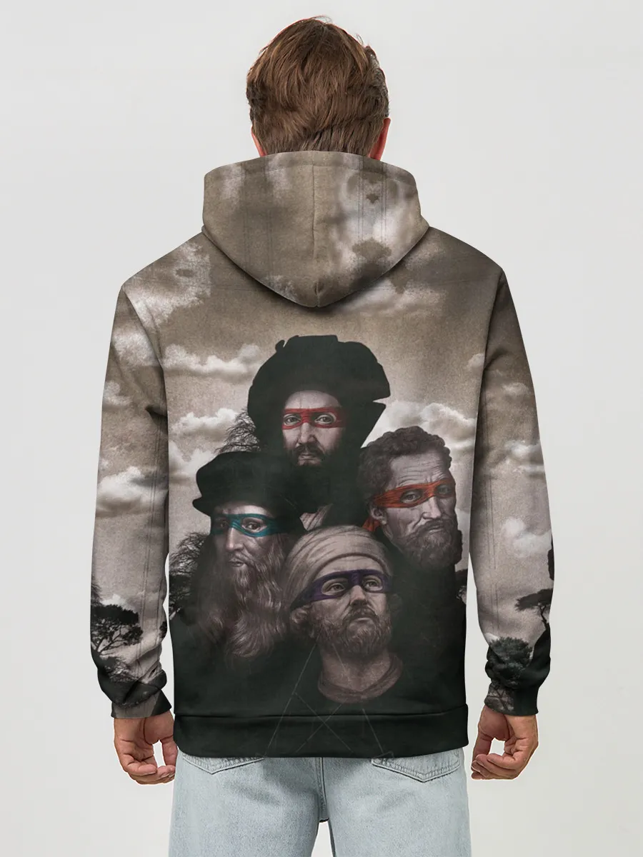 Худи мужской база хлопок / Художники, не черепашки ниндзя