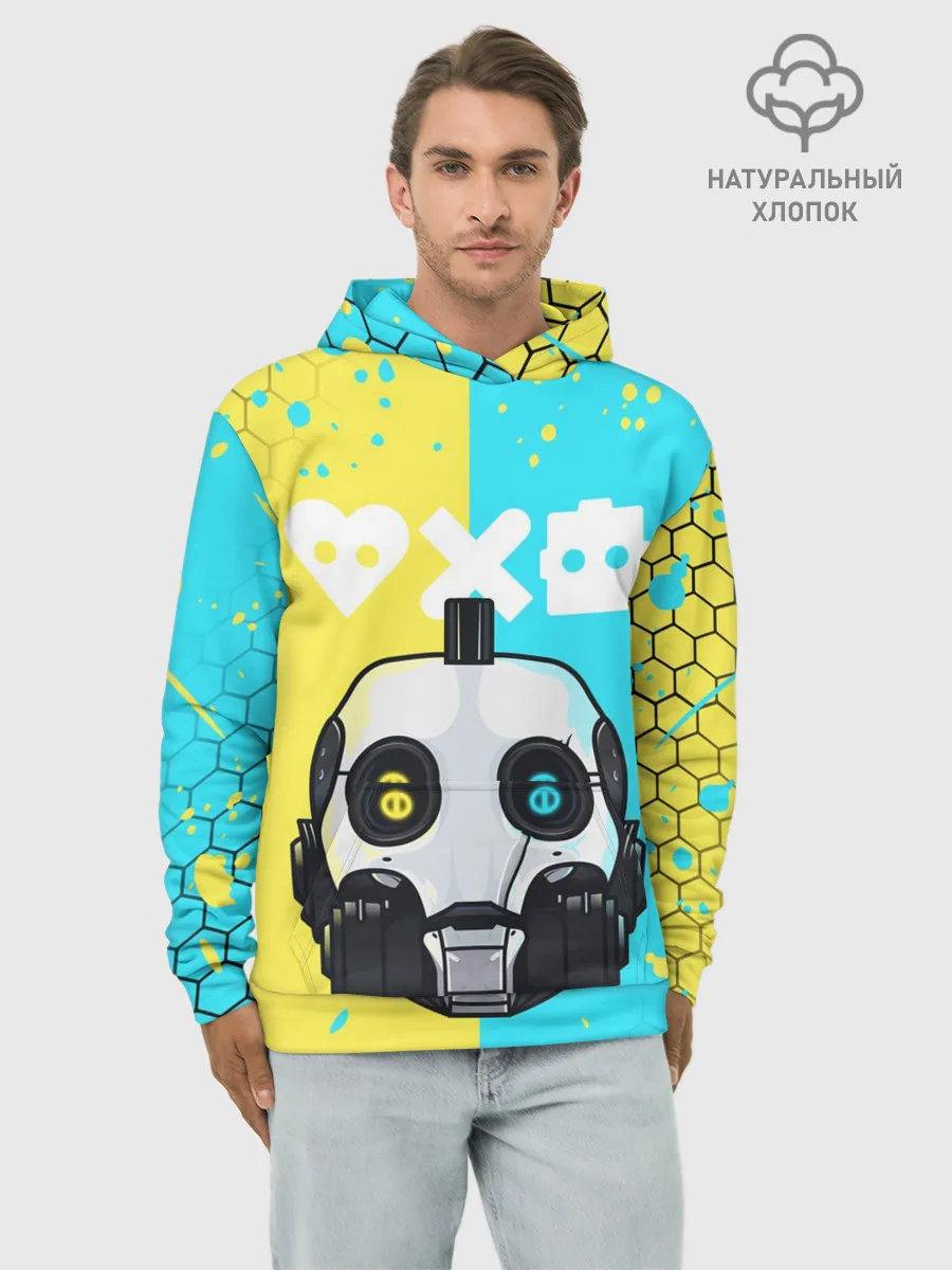 Худи мужской база хлопок / ЛЮБОВЬ СМЕРТЬ И РОБОТЫ / РОБОТ