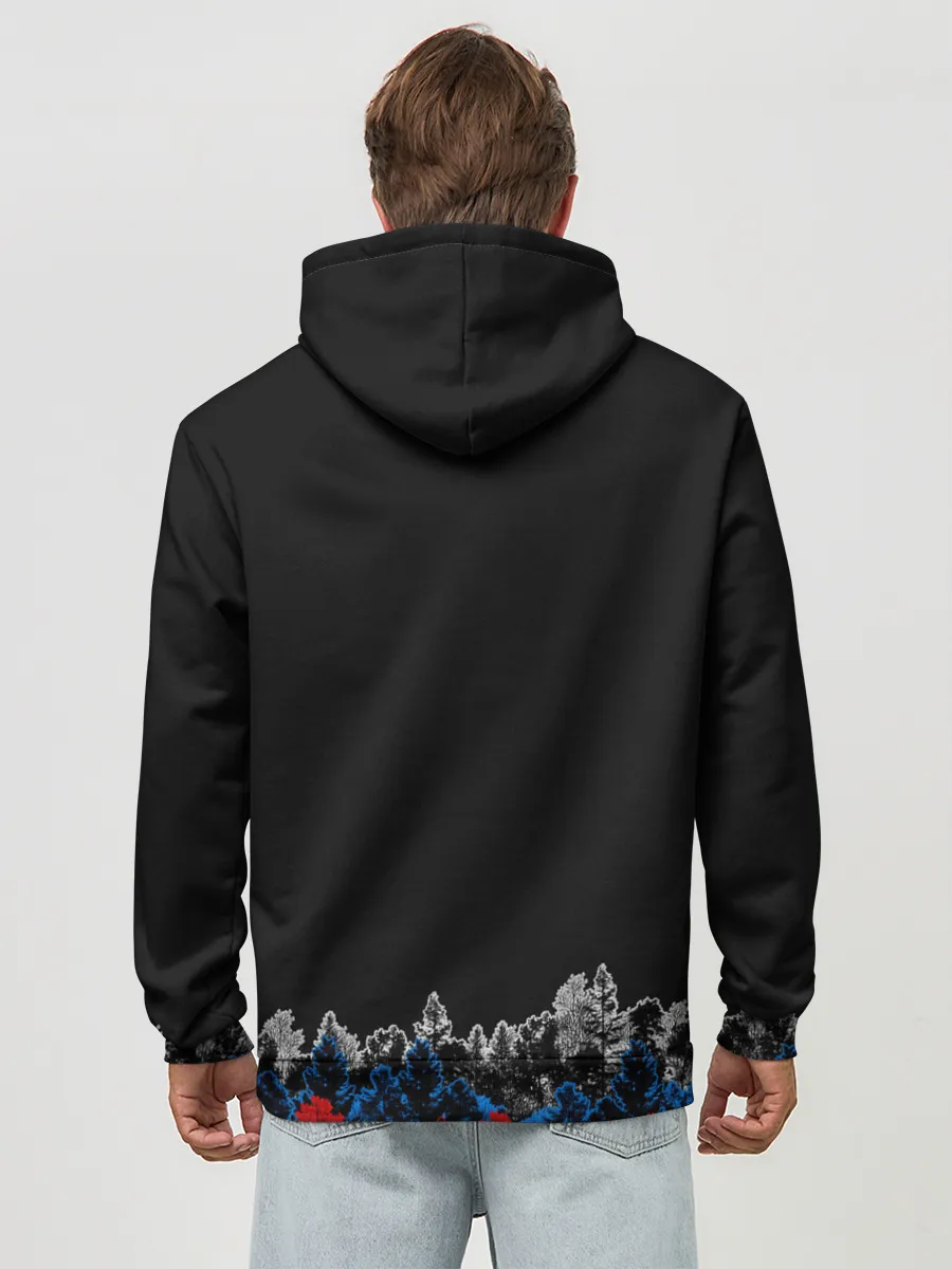 Худи мужской база хлопок / Флаг из леса