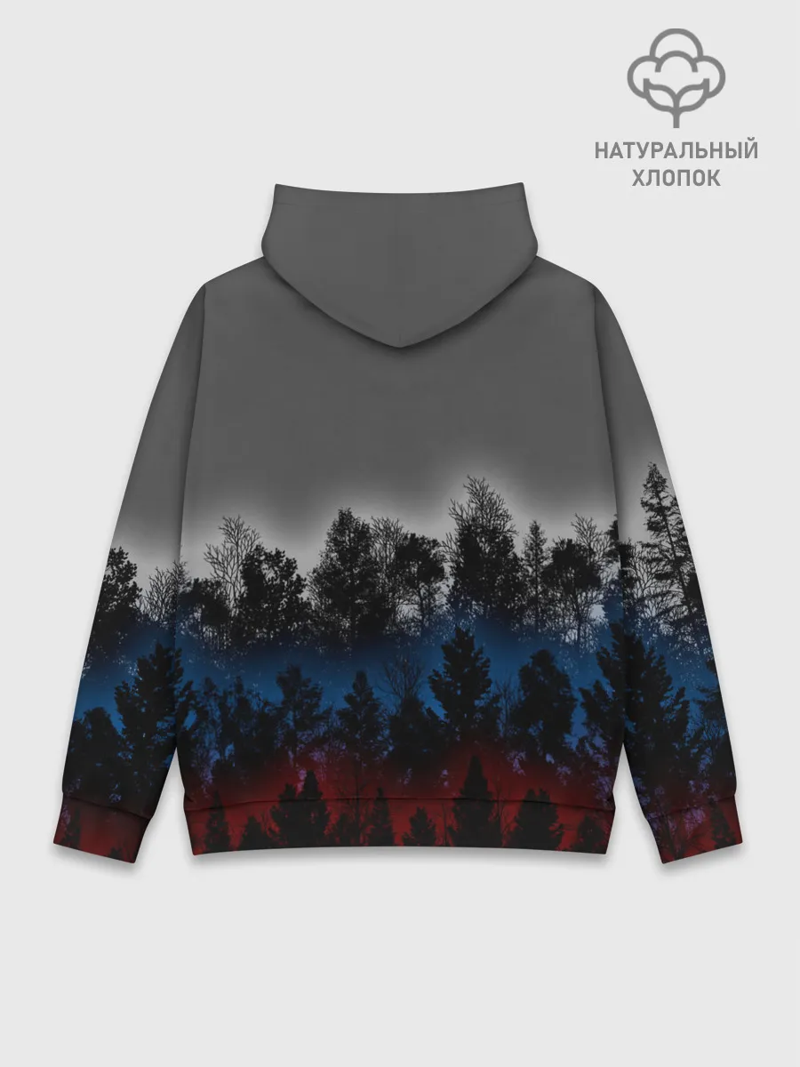 Худи мужской база хлопок / Флаг из леса