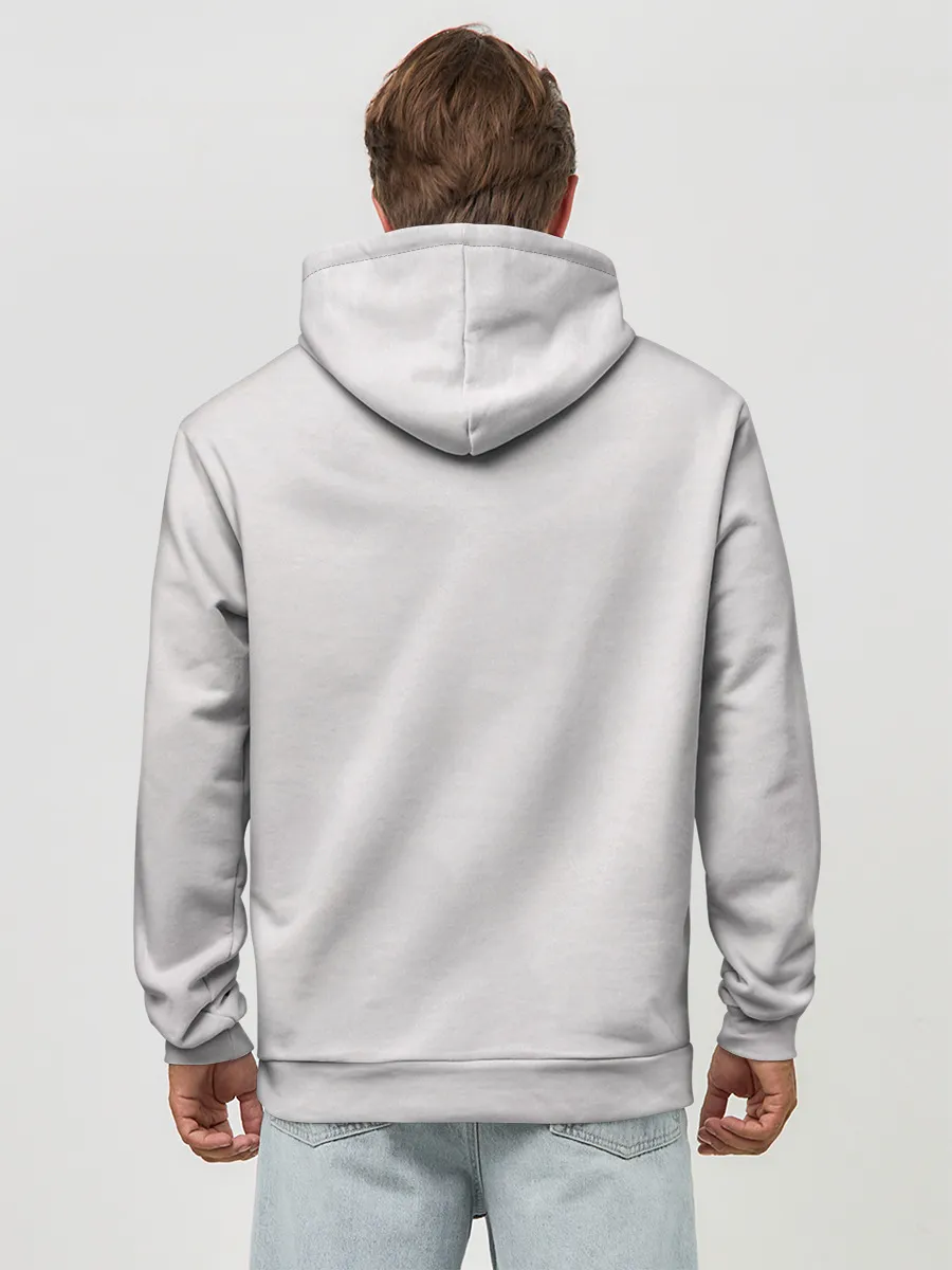 Худи мужской база хлопок / Гию оберегает Танджиро и Незуко