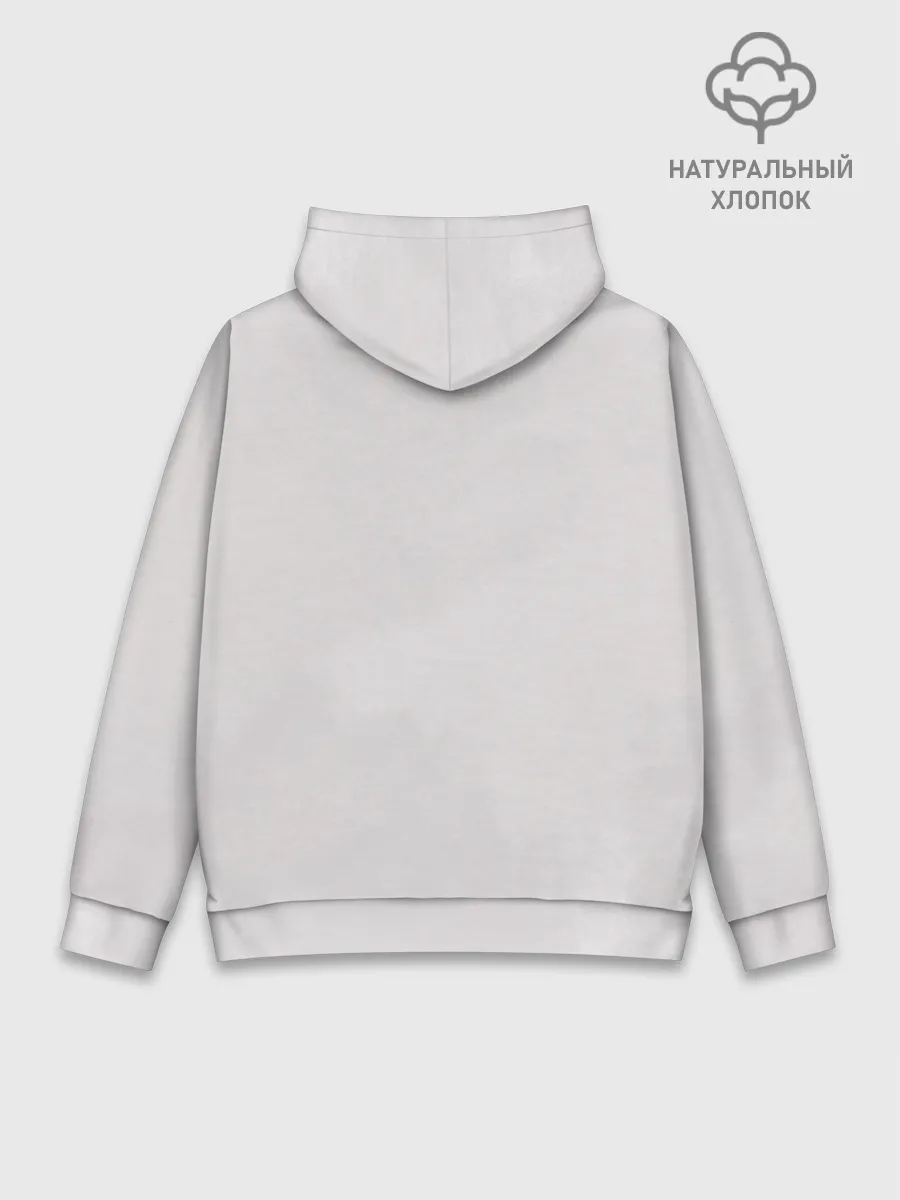 Худи мужской база хлопок / Гию оберегает Танджиро и Незуко