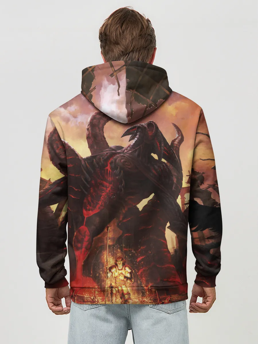 Худи мужской база хлопок / Path of Exile