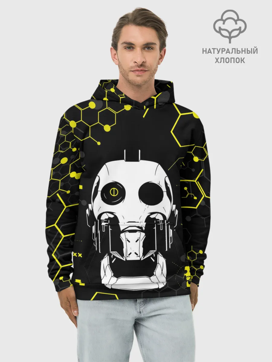 Худи мужской база хлопок / ЛЮБОВЬ СМЕРТЬ И РОБОТЫ / РОБОТ