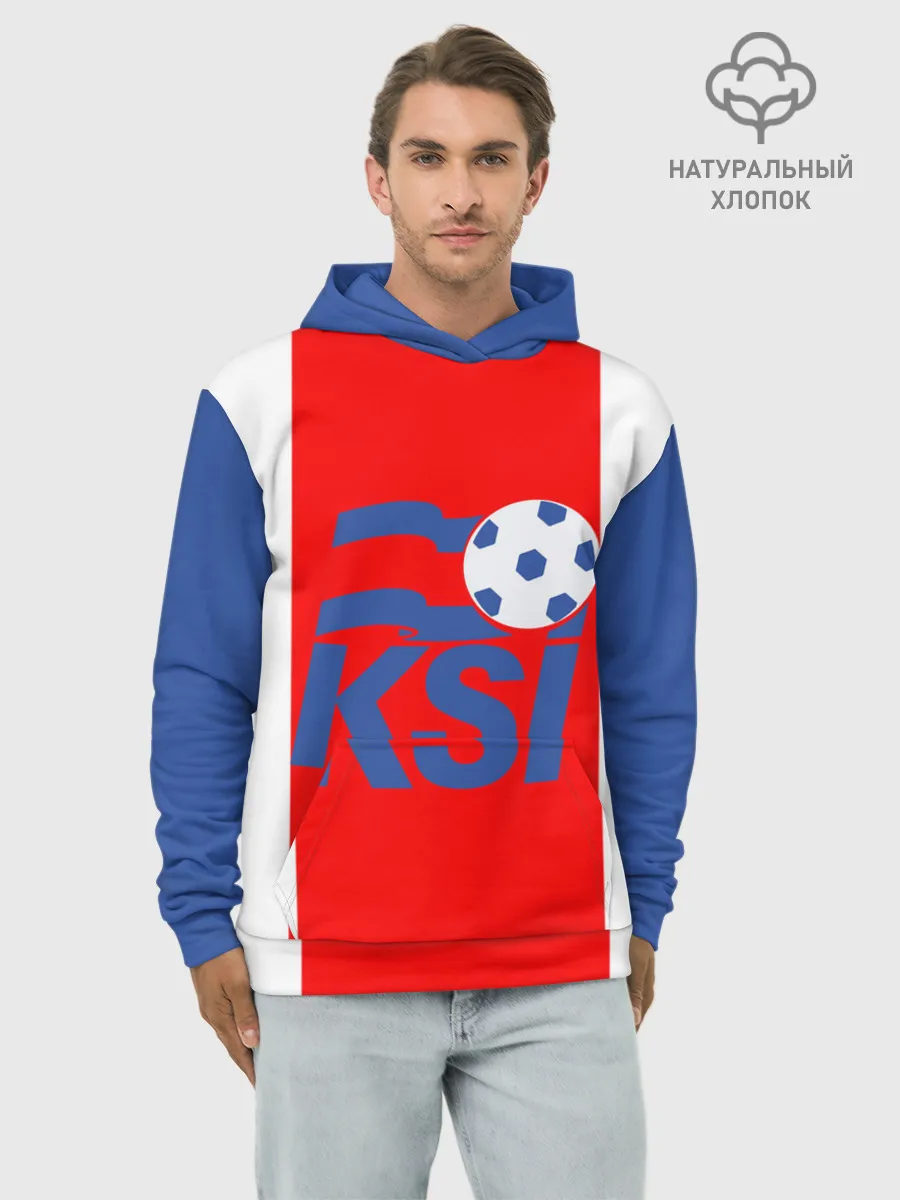 Худи мужской база хлопок / Сборная Исландии