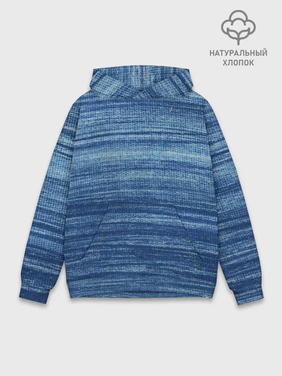 Худи мужской база хлопок / Texture. Denim