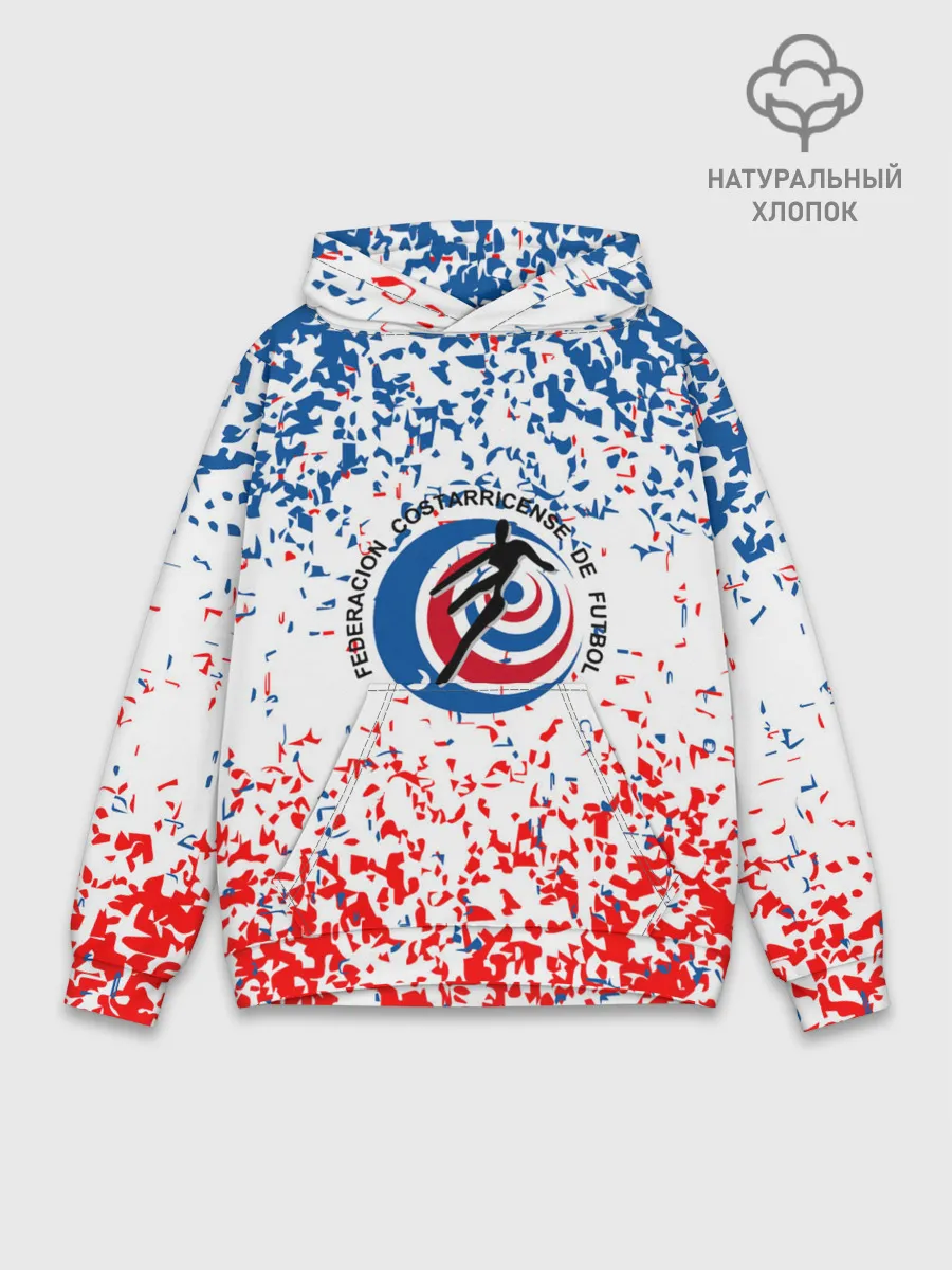 Худи мужской база хлопок / Сборная Коста-Рики