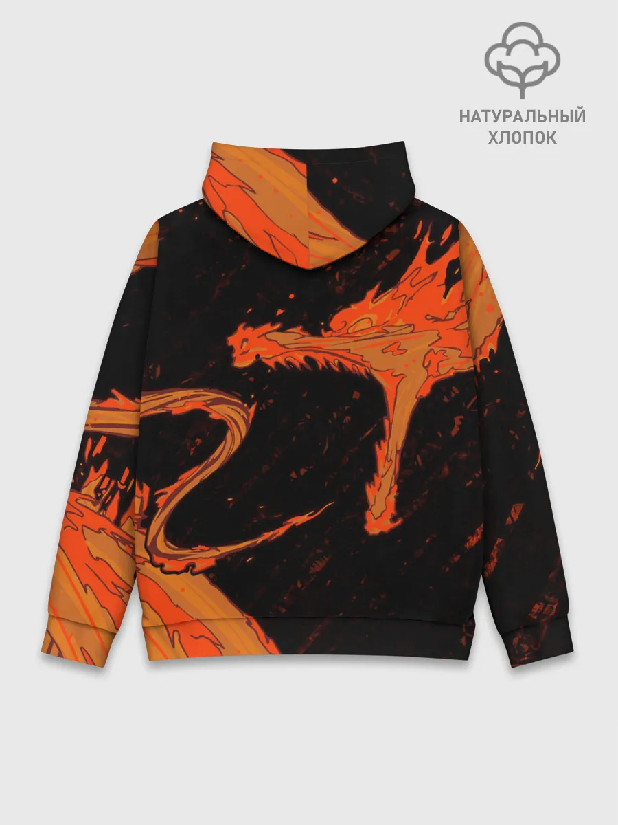 Худи мужской база хлопок / Дыхание Солнца / Demon slayer
