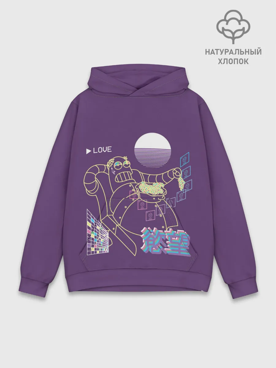 Худи мужской база хлопок / Робот Геодонист