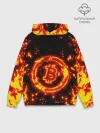 Худи мужской база хлопок / BITCOIN / БИТКОИН / ОГОНЬ