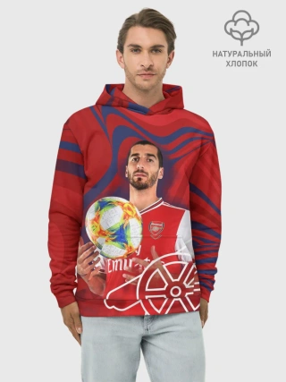 Худи мужской база хлопок / Henrikh Mkhitaryan | Arsenal