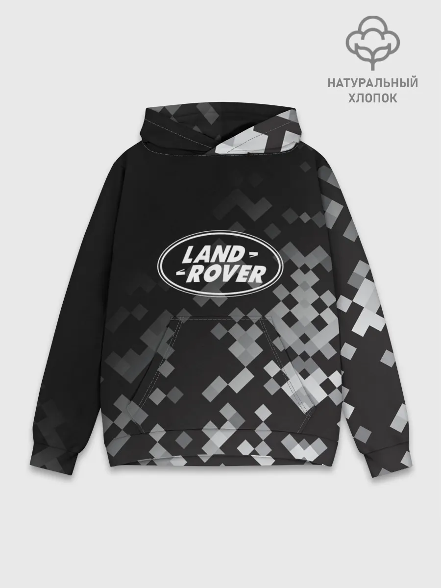 Худи мужской база хлопок / LAND ROVER ГОРОДСКОЙ КАМУФЛЯЖ