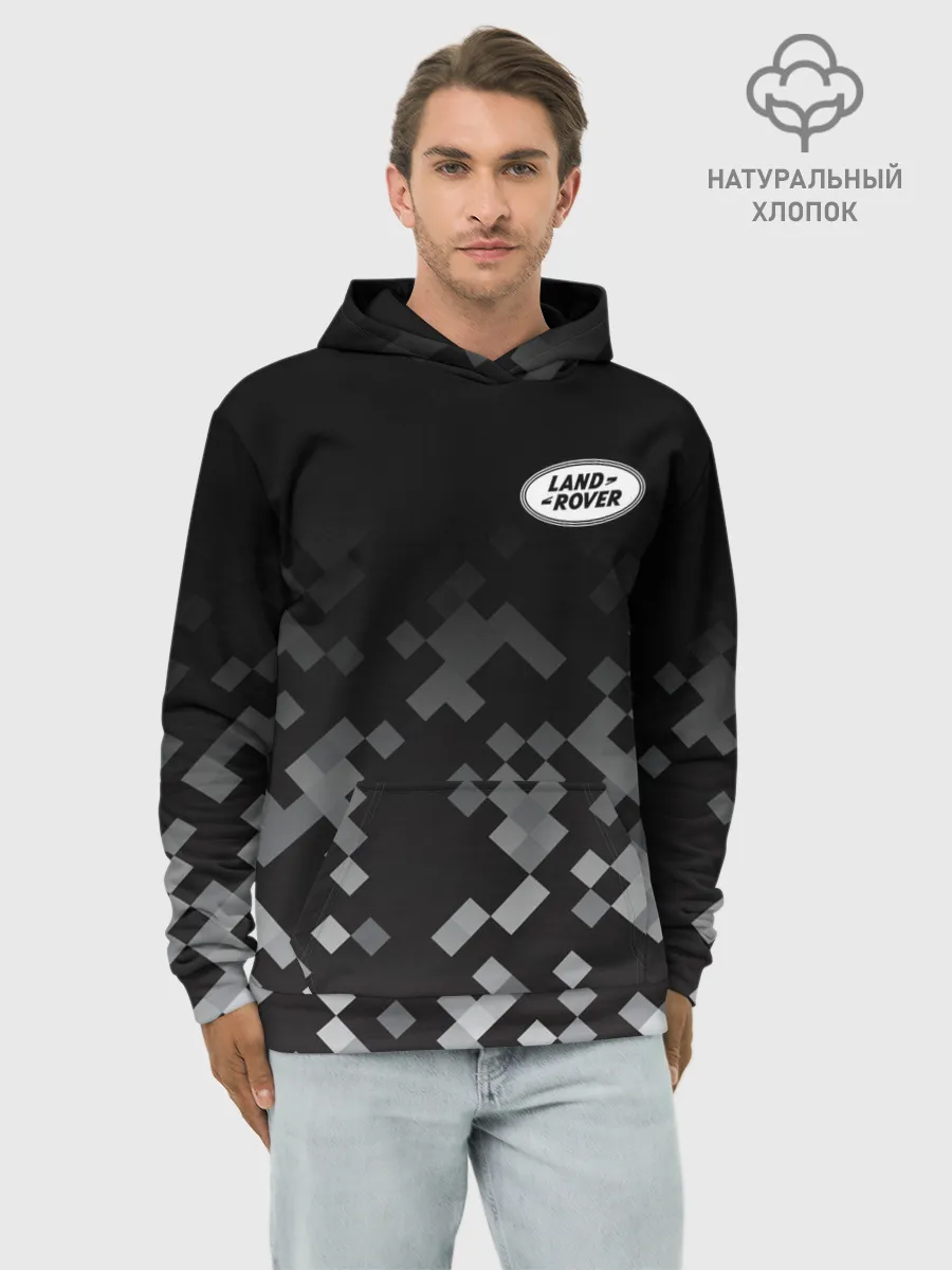 Худи мужской база хлопок / LAND ROVER | КАМУФЛЯЖ МИЛИТАРИ