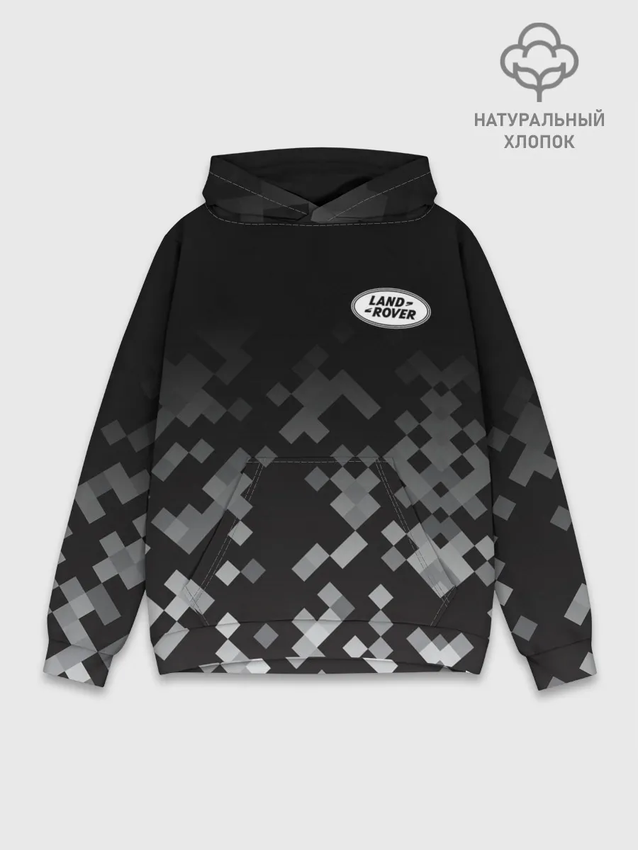 Худи мужской база хлопок / LAND ROVER | КАМУФЛЯЖ МИЛИТАРИ