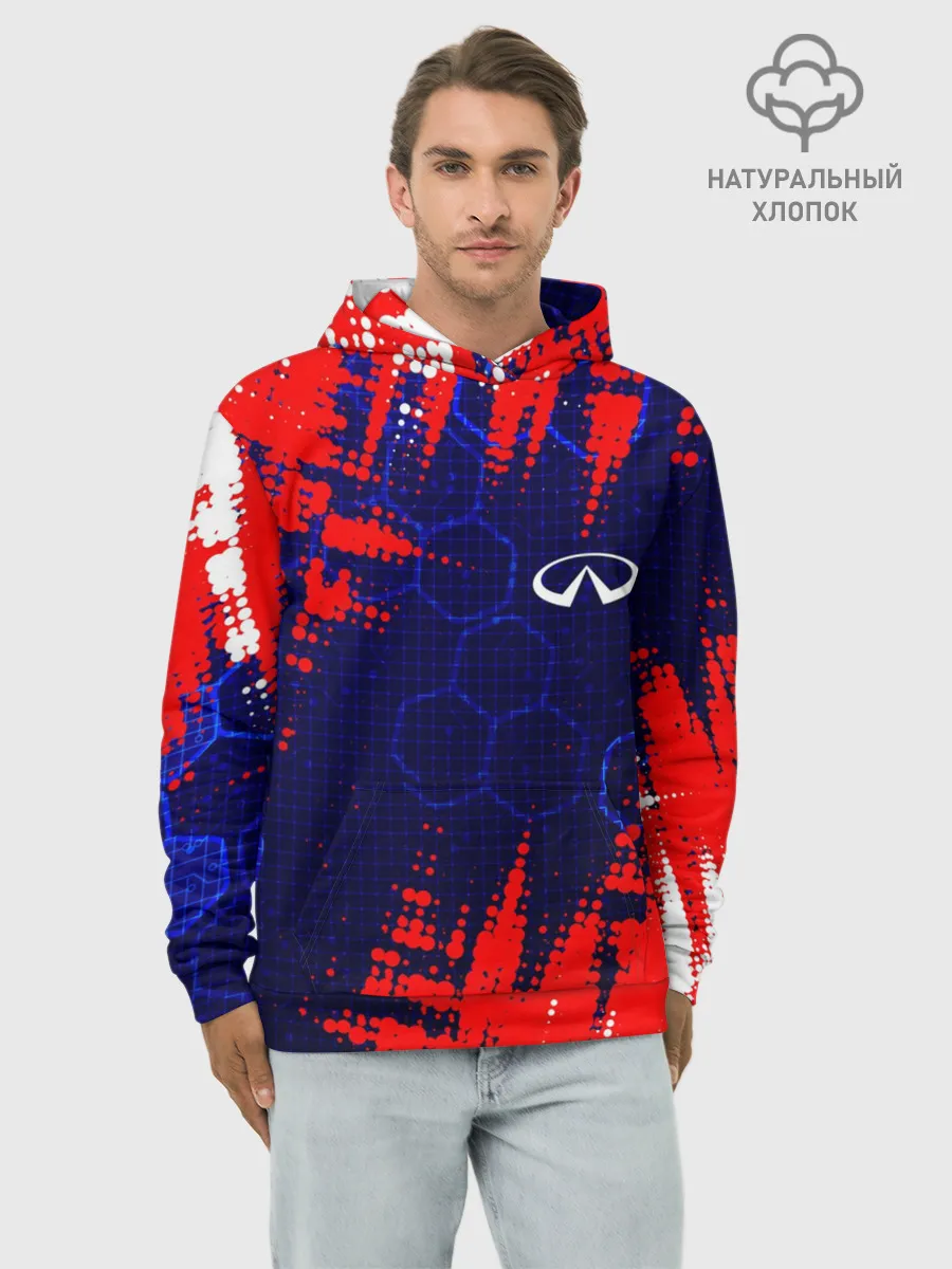 Худи мужской база хлопок / INFINITI - HI TECH ТЕХНОЛОГИИ