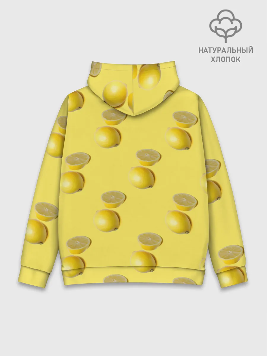 Худи мужской база хлопок / Летние лимоны