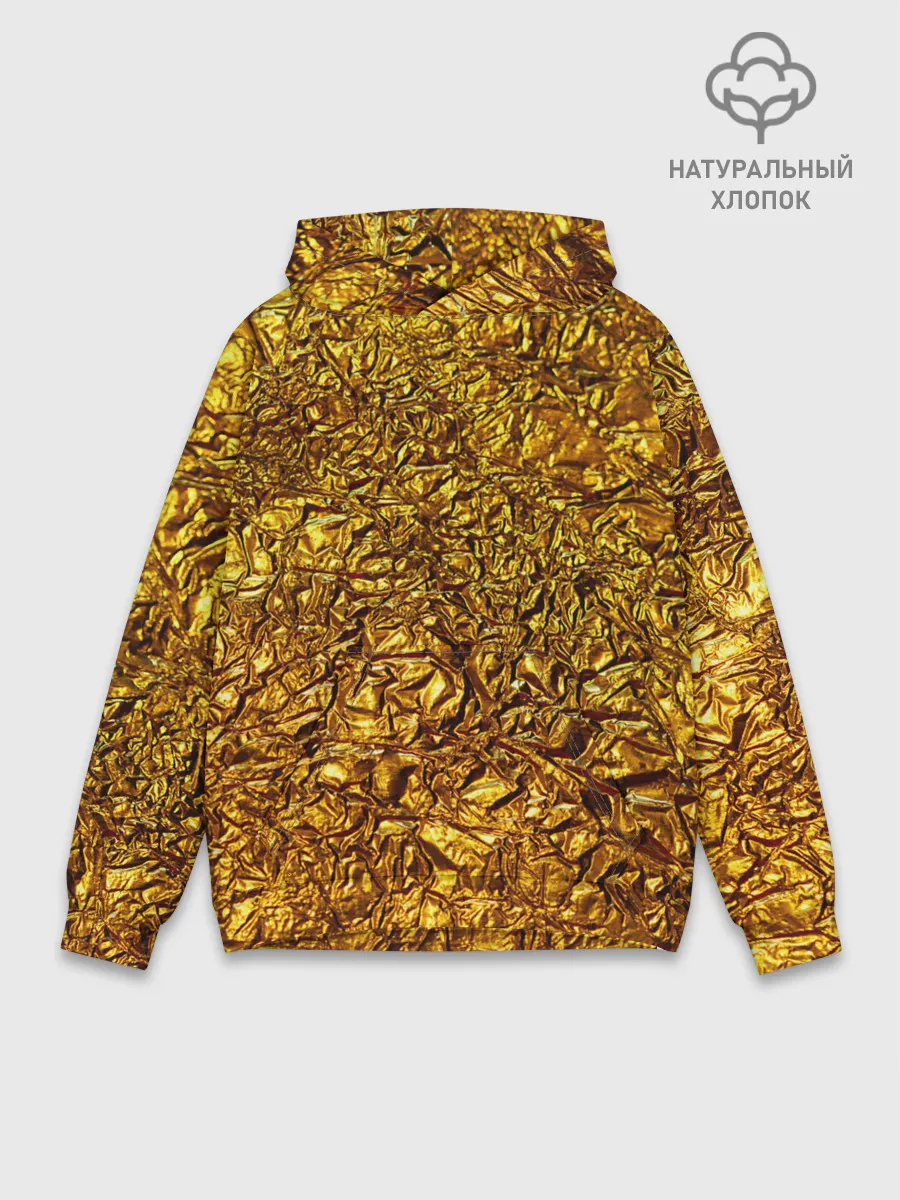Худи мужской база хлопок / Сусальное золото