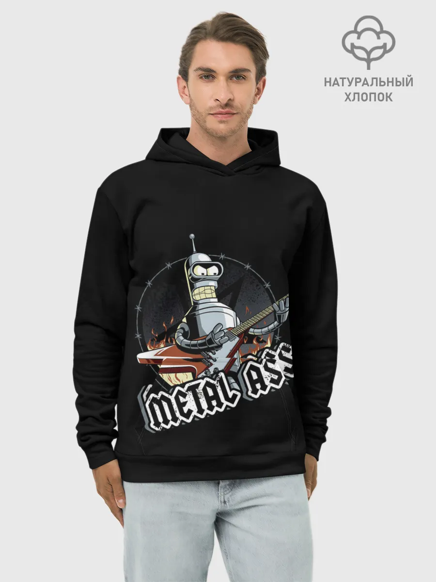 Худи мужской база хлопок / Metal Bender