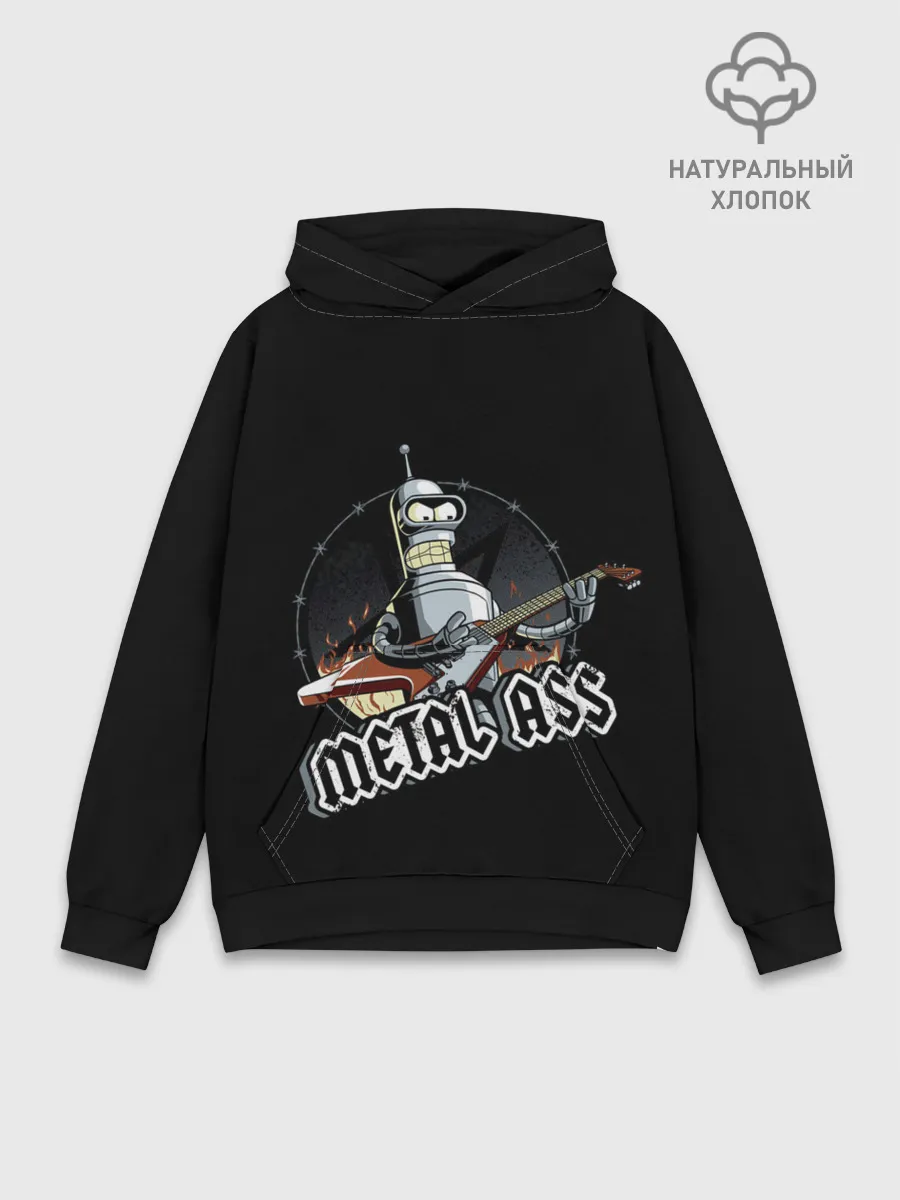 Худи мужской база хлопок / Metal Bender