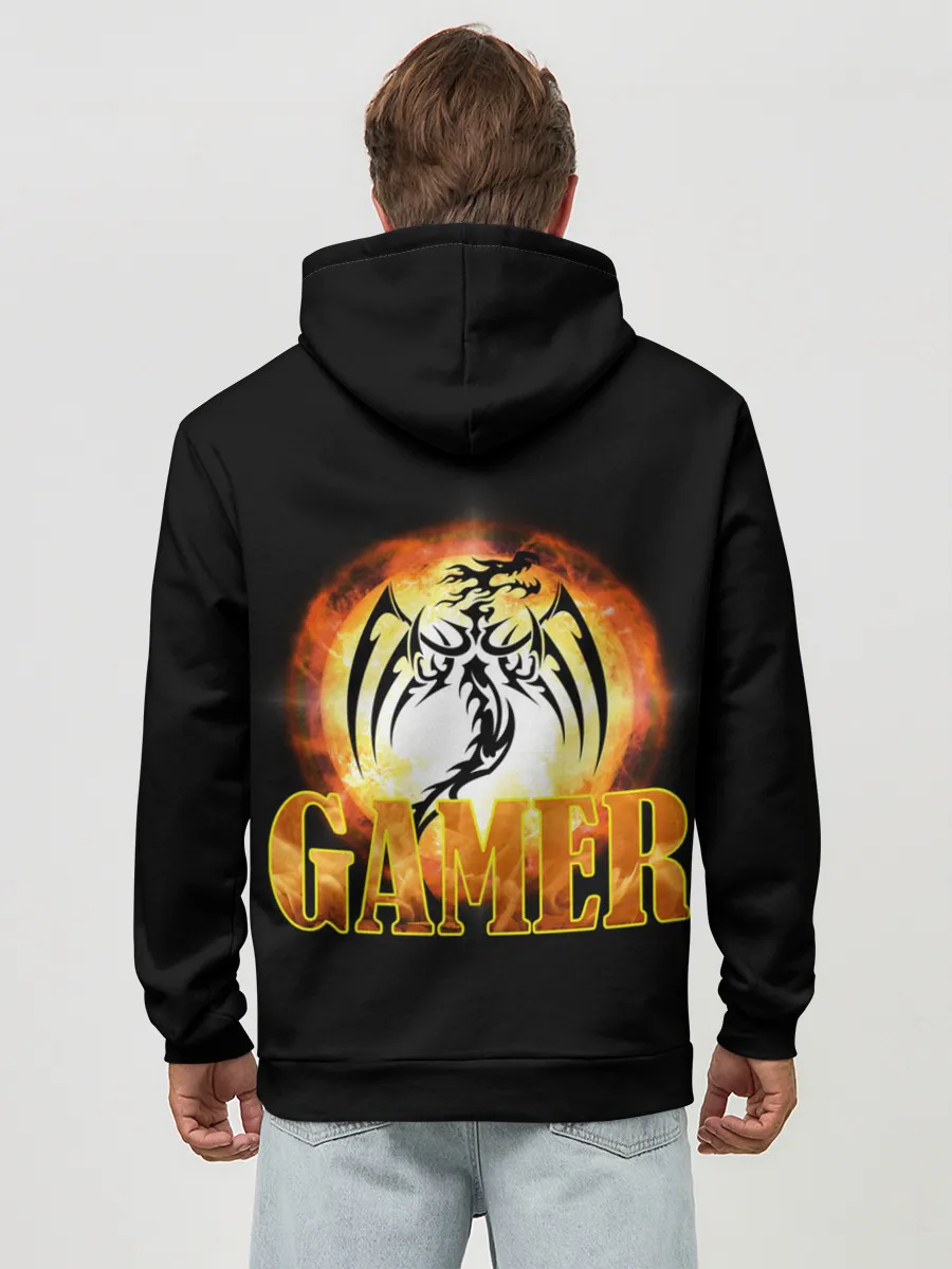 Худи мужской база хлопок / GAMER | Геймер