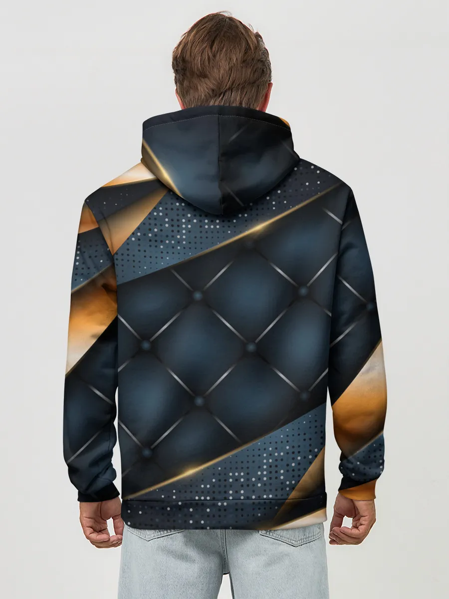 Худи мужской база хлопок / 3D VIP GOLD CORNERS