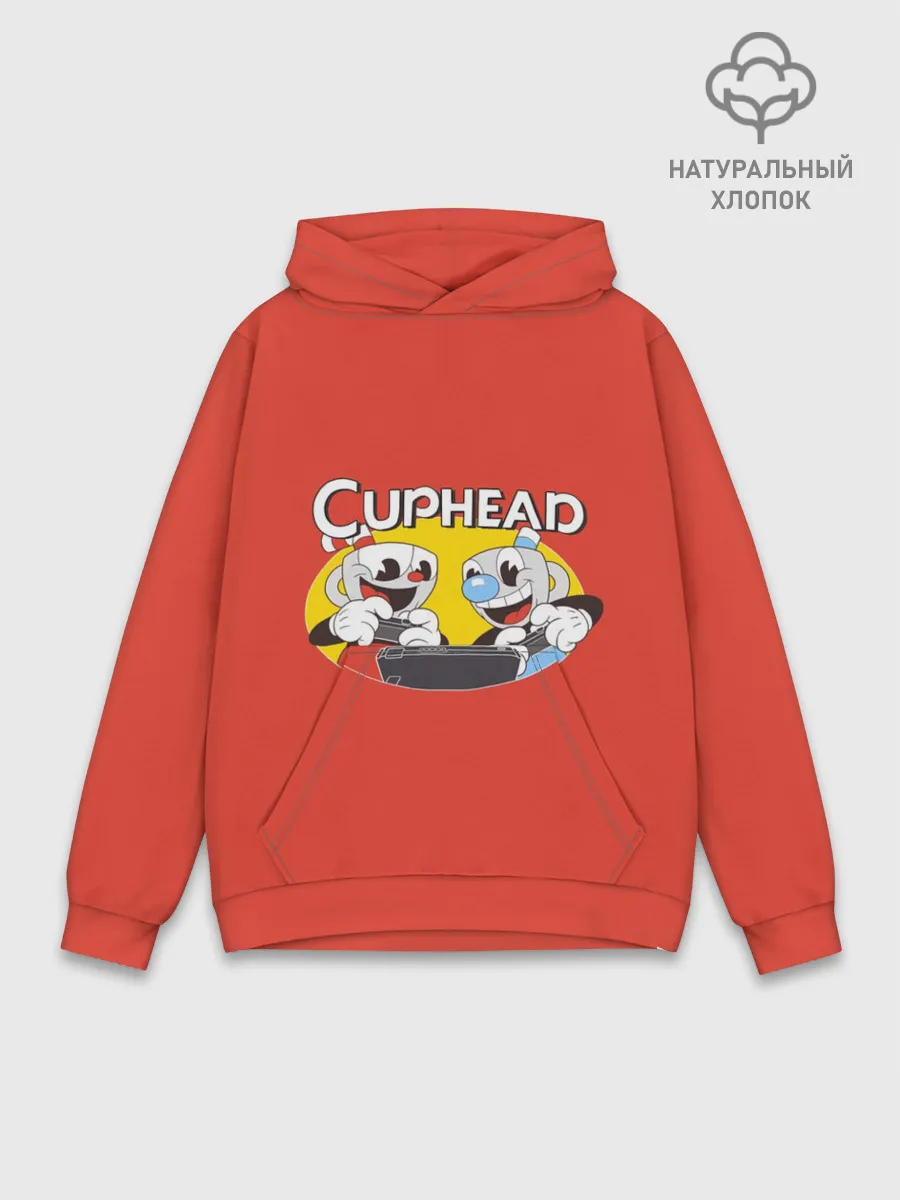 Худи мужской база хлопок / Cuphead