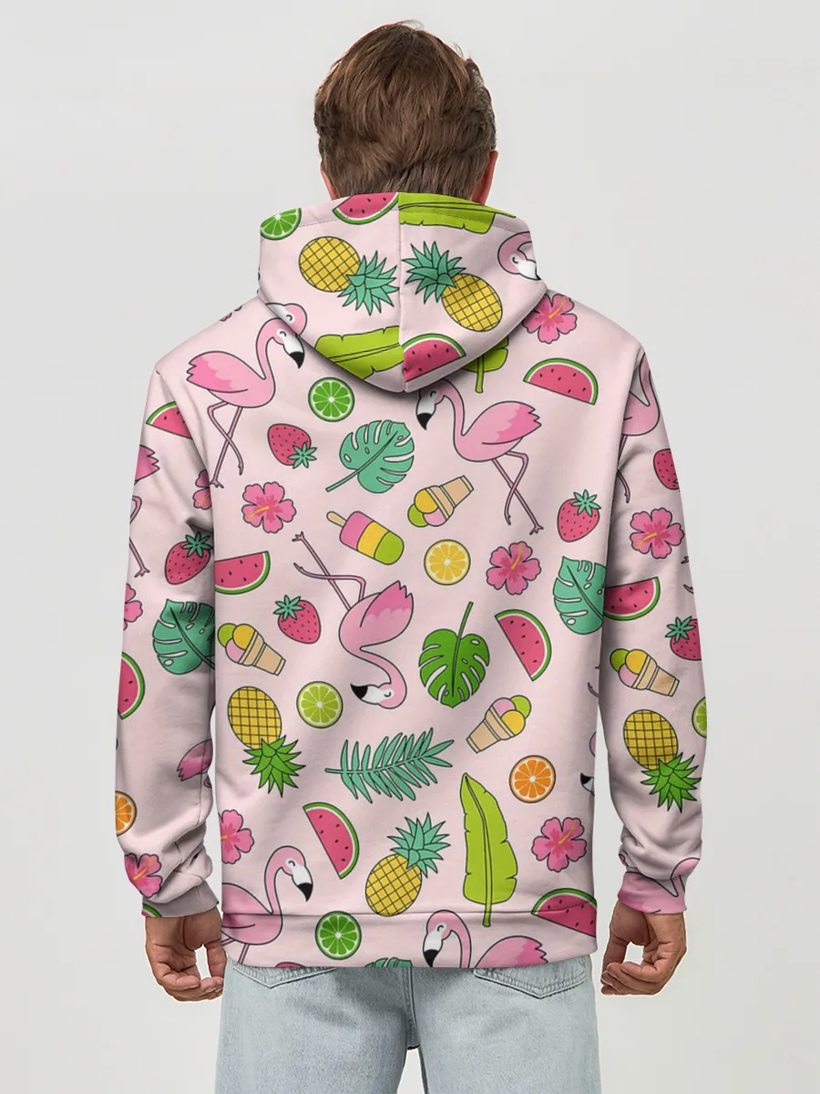 Худи мужской база хлопок / Фламинго | Лето