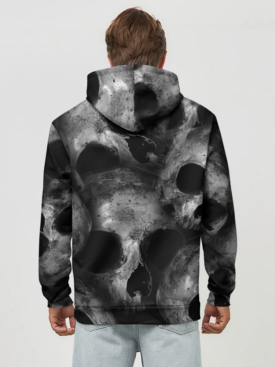 Худи мужской база хлопок / Груда черепов