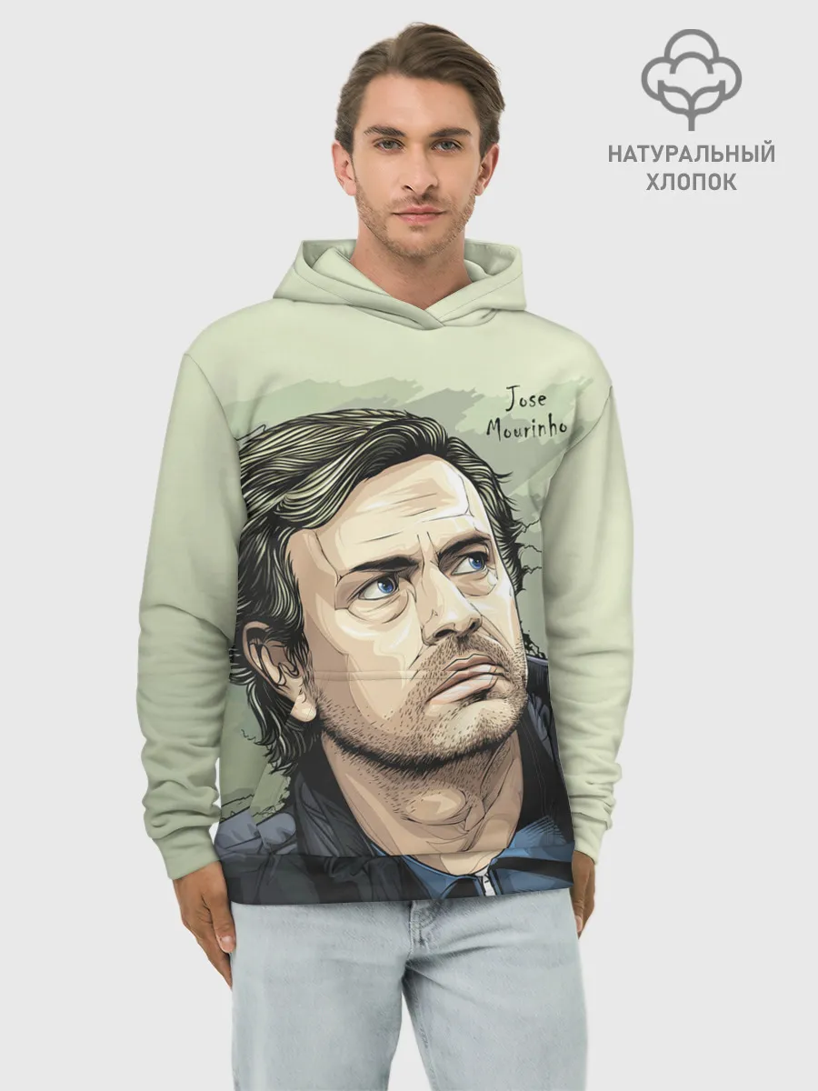Худи мужской база хлопок / Размышления о футболе Моуринью