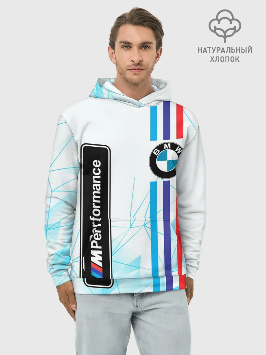 Худи мужской база хлопок / BMW / БМВ / M PERFORMANCE
