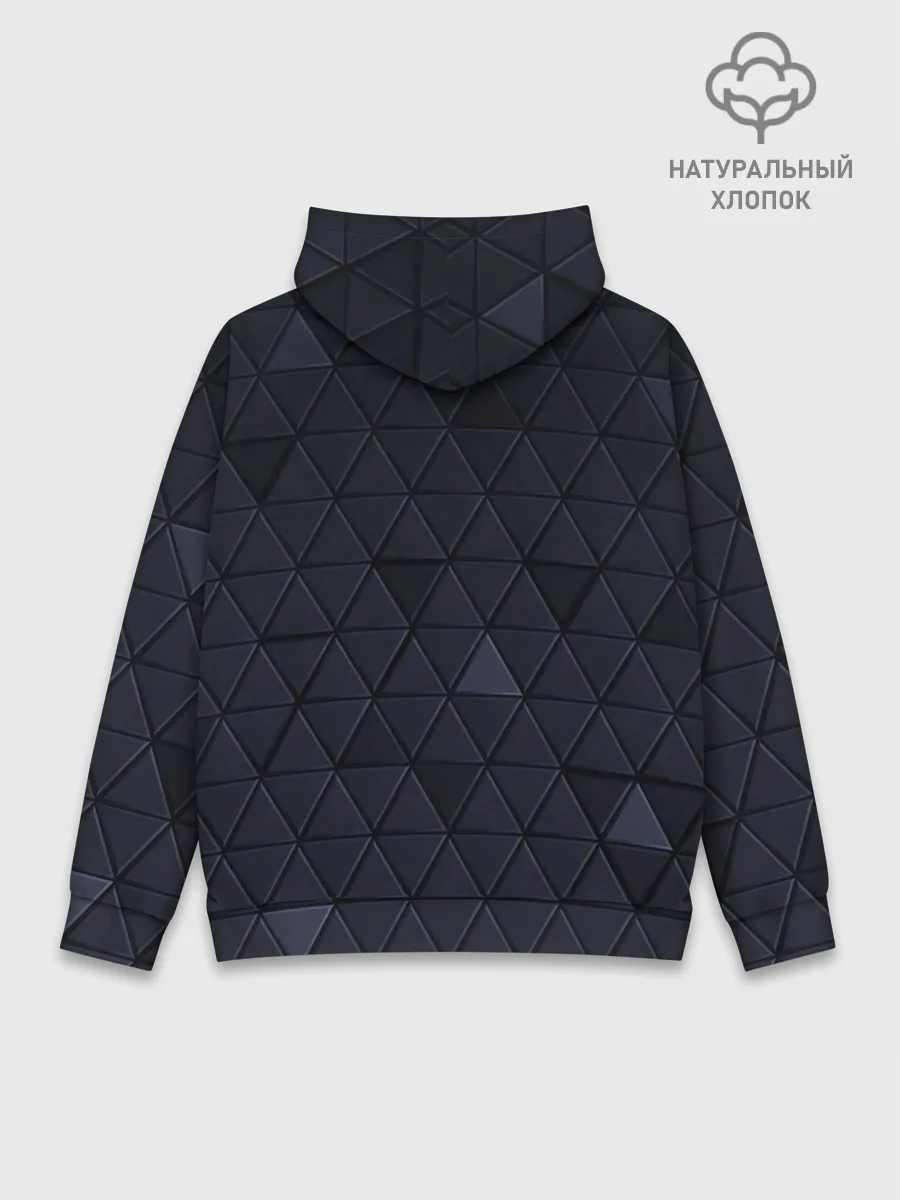 Худи мужской база хлопок / RENAULT РЕНО 3Д ГЕОМЕТРИЯ 3D