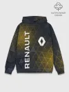 Худи мужской база хлопок / RENAULT РЕНО ЖЕЛТАЯ ГЕОМЕТРИЯ