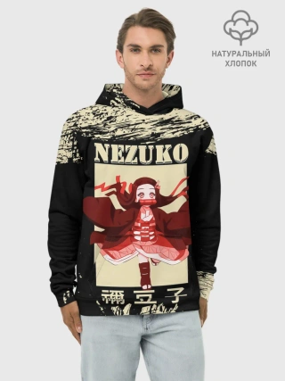 Худи мужской база хлопок / NEZUKO | Kimetsu no Yaiba