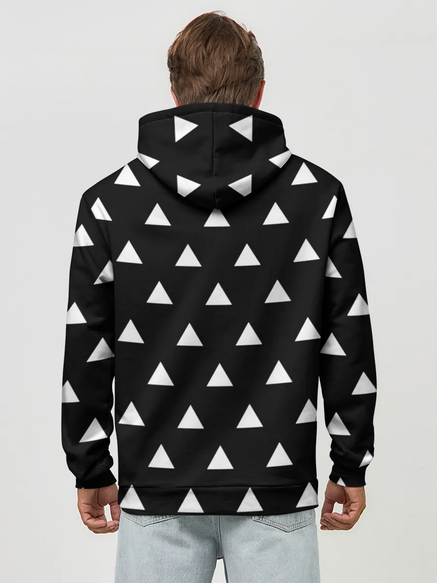 Худи мужской база хлопок / Agatsuma Zenitsu Kimetsu no Yaiba