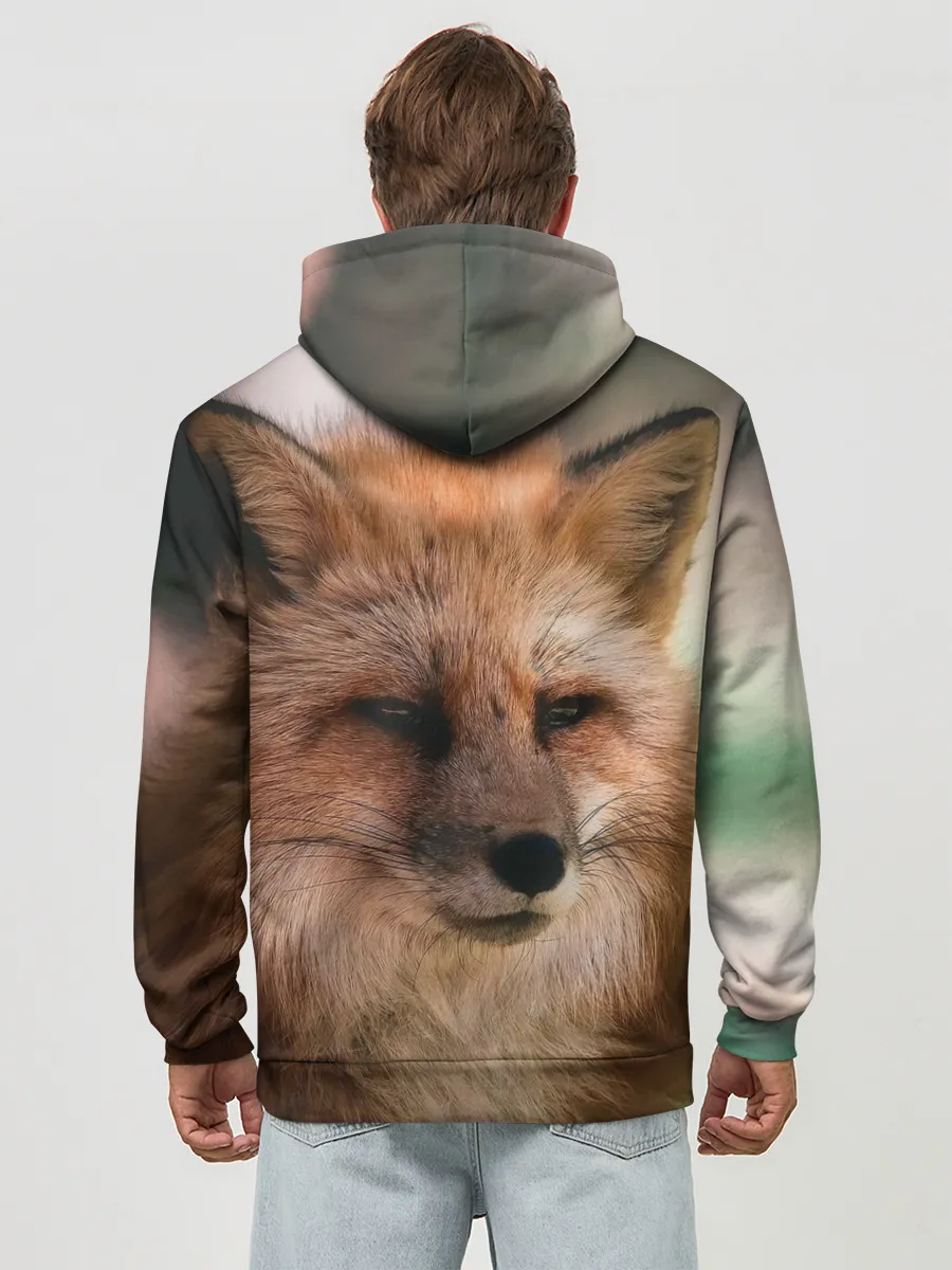 Худи мужской база хлопок / Строгая лисица